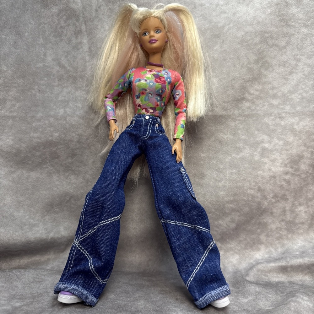 Vintage 1998 Happenin' Hair Barbie Original Outfit Complete‎ Excellent Condition